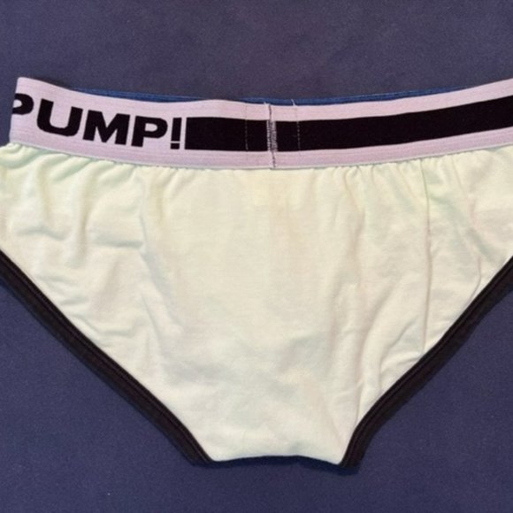 RARE "PUMP" Pouch Brief - Size "Large" Pale Green/White (PMP001-WGL) - Picture 5 of 5